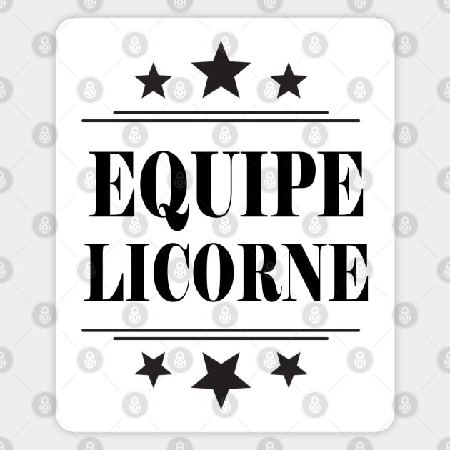 Equipe Licorne Sticker by Miozoto_Design